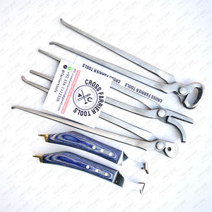 High-Quality Farriers <b>Tools</b> Kit Horse Hoof Loop Knife Shoe <b>Puller</b> Buffer Nail Cutter Clincher Logo Custom Packing Equine - Product Image 3