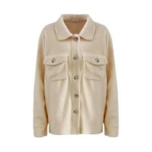 แจ็กเก็ตขนแกะเชอร์ปาสำหรับผู้หญิงอินเทรนด์ฤดูหนาวเสื้อโค้ทที่อบอุ่นมีกระเป๋าโอเวอร์ไซส์และกระดุมปิดเสื้อนอกให้ความอบอุ่นสำหรับฤดูหนาว/ฤดูใบไม้ร่วง - Product Image 5