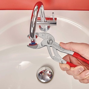 For KNIPEX Siphon Connector Pliers 250mm Chrome-Plated with Plastic Jaws Clamping Range 10-75mm - Product Image 3