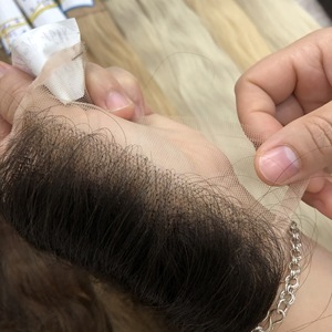 Vente en Gros de Cuticules Alignées Transparent HD Lace Frontal 13x6 13x4 4x4 5x5 6x6 7x7 Extensions de Cheveux Humains - Product Image 6
