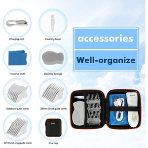 Tondeuse à cheveux sans fil rechargeable et étanche pour bébés et jeunes enfants, alimentation électrique USB - Product Image 1