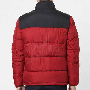 Veste matelassée pour hommes avec logo personnalisé de haute qualité OEM 2025 nouveau design avec logo avant à col montant pour l'hiver - Product Image 4