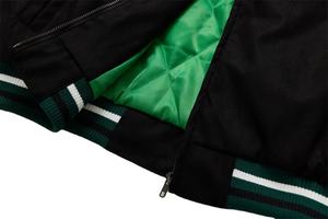 เสื้อแจ็คเก็ตวาร์ซิตี้ผ้าเดนิมแคนวาสคุณภาพสูงสำหรับผู้ชาย แฟชั่นสตรีทแวร์ฤดูหนาว เสื้อแจ็คเก็ตเบสบอลสไตล์วิทยาลัย - Product Image 4