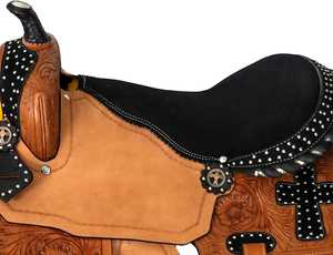 Silla de Montar Inglesa Occidental de Cuero Premium Personalizada al por Mayor, Modelo TI-0045, con Juego de Accesorios, Procedente de la India - Product Image 4