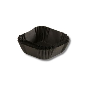 กระดาษรองอบคัพเค้กทรงสี่เหลี่ยมสีดำแบบใช้แล้วทิ้งทำในอิตาลีปรับแต่งได้มีขนาดแตกต่างกัน - Product Image 1