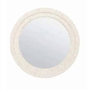 Marcos de espejo de pared con incrustaciones elegantes y superficie pulida a mano para decoraciones interiores sofisticadas y lujosas - Product Image 5