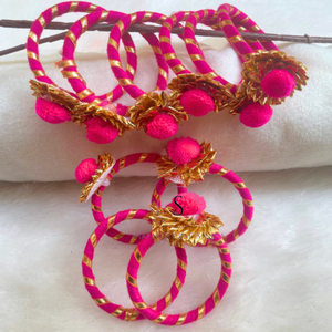 Brazaletes de hilo de diseñador hechos a mano con brazaletes bordados Gotta Work de diseñador para bodas y festivales - Product Image 4