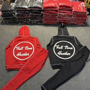 Ensemble de vêtements de sport d'hiver pour hommes élégants Meilleur survêtement avec impression de logo solide disponible pour les commandes en gros - Product Image 6