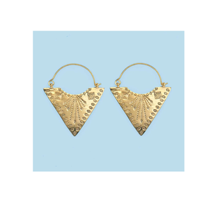 Pendientes de latón Pendientes europeos y retro para niñas regalos de cumpleaños para usar para uso de regalo de diseño tallado - Product Image 6