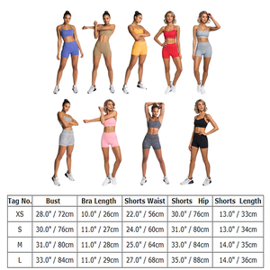 Ensembles d'entraînement pour femmes, tenues de yoga, soutien-gorge de sport et leggings taille haute, survêtement de sport, 2 pièces - Product Image 6