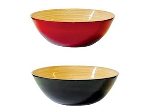 Diseño llamativo Funcional Hecho a mano Top Trending Material natural Spun Bamboo Food Bowl - Product Image 3