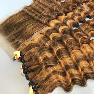 LINU Virgin Vietnamese Human Hair <b>Deep</b> <b>Wave</b> Full Lace Front Double Drawn 250% Density HD Transparent for Lace Base All Colors - Product Image 5