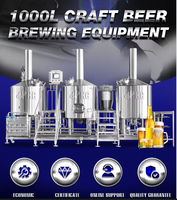 Système de brasserie clé en main HG 1000L, équipement de fermentation, cuve sous pression, pompe, moteur, acier inoxydable 304, nouvel équipement de brassage de bière