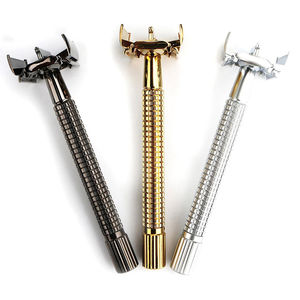 Maquinilla de Afeitar de Doble Filo de Lujo Premium con Mango de Acero Inoxidable y Cuchilla para Uso Profesional a Precio Competitivo - Product Image 4