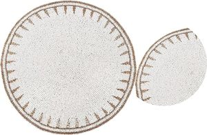 Dover ลูกปัดแก้วสีขาวที่วางของบนโต๊ะกาแฟสำหรับคริสต์มาสปีใหม่วันเกิดวันขอบคุณพระเจ้าของตกแต่งโต๊ะ - Product Image 3