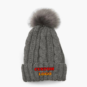 หมวกบีนนี่ถักผ้าแจ็คการ์ดสำหรับผู้ชายหมวกโลโก้ออกแบบได้ตามต้องการ - Product Image 1