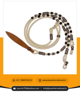 Peau brute naturelle tressée à la main, rênes Romel, cheval Tack marron SRM118 - Product Image 2