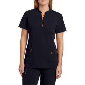 Ventes chaudes, nouveaux modèles, uniformes médicaux pour infirmières avec poches, tricotés en 100% coton, logo personnalisé, OEM, anti-rides, uniforme d'hôpital - Product Image 1