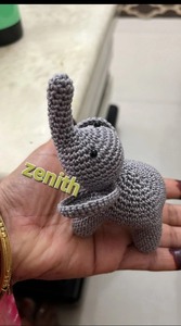 Crochet Éléphant En Peluche Mignon Non Toxique Fil Animal En Peluche pour Enfants et Nursery Décor Décor À La Maison - Product Image 2