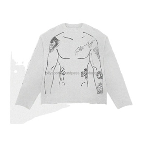 เสื้อฮู้ดไหมพรมปักลายสำหรับผู้หญิง พิมพ์ลายตามสั่ง แขนยาว ไซส์ใหญ่ ระบายอากาศได้ดี โลโก้ด้านหน้า สไตล์สตรีทแวร์ - Product Image 2