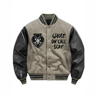 Blouson de baseball personnalisé pour homme en mélange de laine, style urbain, avec lettres brodées tendance, pour la saison hivernale - Fabricant de vestes