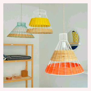 Eco-Luxe Bohemian Pendant <b>Light</b> Handcrafted in Natural Jute, Rattan & Seagrass for Serene, Stylish Interiors - Product Image 1