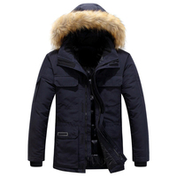 Blouson d'hiver pour homme, coupe slim, léger, robuste, à capuche, personnalisé, séchage rapide, respirant, col montant, fermeture avant