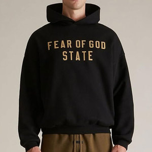 Men's Oversized Heavyweight Fleece Breathable Customized Hoodie Set Plus Size Casual Streetwear Sweatshirts Hooded Collar Woven - Product Image 6