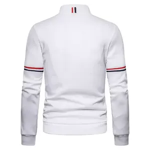 Blouson aviateur d'hiver pour hommes style High Street en cuir véritable avec col montant vente en gros de services OEM de haute qualité pour adultes - Product Image 4