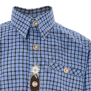 Nueva moda hombres y adultos bávaro Trachten Camisas manga larga algodón Lederhosen de Pakistán Trachten camisas - Product Image 6