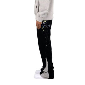 Pantalon décontracté pour homme, style moderne, pantalon ample pour homme, meilleur prix, dernière mode masculine, pantalon en coton évasé, lavé - Product Image 3