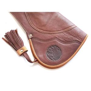 Gants de fauconnerie en cuir véritable de qualité supérieure Gants d'entraînement de meilleure qualité Gants d'équipement de chasse de sécurité - Product Image 3