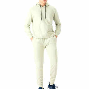 Activewear Streetwear hombres chándal conjunto 2025 nuevo diseño 100% Material de algodón hecho chándales para hombres - Product Image 1