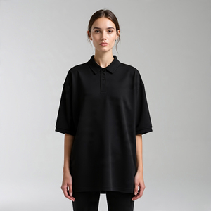 Polos de gran tamaño, ropa deportiva para mujer, camisa de hombro caído de Golf, ropa de calle para correr de manga corta para mujer, polos para mujer - Product Image 6