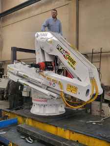 Grúa de cubierta plegable Marina hidráulica de alta calidad, gran oferta, sistema de Control remoto completo, rodamiento de bomba de entrega rápida - Product Image 2