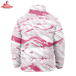 Wholesale Custom Hot Selling <b>Men</b> Zipper Puffer <b>Jacket</b> Rain Coat With Letter Printing Thick Cotton <b>filling</b> <b>Men</b> <b>Down</b> <b>Jacket</b> - Product Image 2