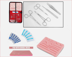 Kit de práctica de sutura para entrenamiento completo de nudos quirúrgicos por estudiantes de medicina veterinaria instrumentos de laboratorio quirúrgico de cirugía menor - Product Image 1