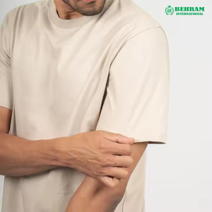 T-shirts pour hommes en polyester/coton 210g de haute qualité, respirants, à séchage rapide, coupe ample, personnalisables, vente en gros, logo imprimé - Product Image 5
