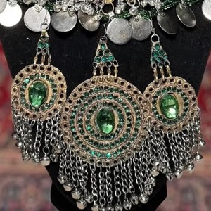 Perles en cuivre artisanales tribales afghanes, style bohème vintage, accessoire de mode décoratif pour femmes, fête traditionnelle - Product Image 2