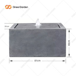 Fuente Rectangular de Aluminio Negra para Interiores y Exteriores, con Burbujas de Agua Eléctricas, Resistente a la Intemperie, Directo de Fábrica 2026 - Product Image 4