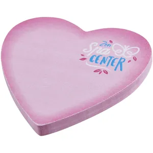 <b>Sticky</b>-Mate Eco-Friendly Heart Shaped Adhesive <b>Sticky</b> <b>Notes</b> Memo Pads with Unique Design - Product Image 1