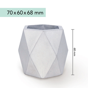 Kit de pot de fleurs pour plantes succulentes, design géométrique moderne minimaliste, support de pot de fleurs de bureau - Product Image 5