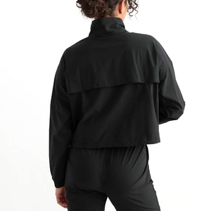 Factory Direct <b>Women</b> Lightweight Hooded <b>Windbreaker</b> Half Zipper <b>Jackets</b> New Design High Quality <b>Women's</b> Half Zip <b>Jackets</b> - Product Image 2