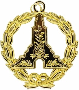 Chaîne de collier plaquée or pour les officiers de la Grande Loge maçonnique - Bijou de la Grande Loge, matériau en laiton, type de métal en laiton, fermoir en laiton - Product Image 2