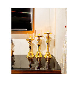 Wholesale <b>Cheap</b> Price Centre Piece <b>Candle</b> Holder Vintage Style Pillar Holder Candlesticks Metal <b>Candle</b> Stand - Product Image 3