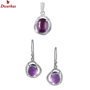 Conjunto de pendientes y colgante de plata de ley 925 con textura de piedra lunar rosa natural, diseño clásico, para damas y niñas. - Product Image 5