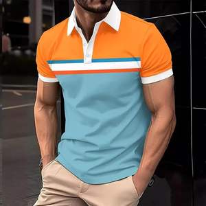 Camisa de Hombre de Color Sólido Personalizada, Tejido de Punto de Algodón de Alta Calidad, Transpirable, con Logotipo Bordado e Impreso para Uso Casual - Product Image 5