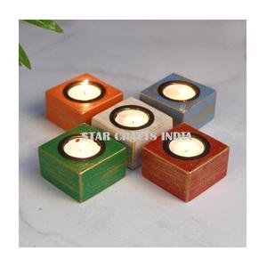 Bulk Supply Wood Candle Stand With Rustic Candle Stand <b>for</b> <b>Sale</b> Wood Tabletop Quality Candlestick Candle Stand <b>for</b> Home Office - Product Image 6