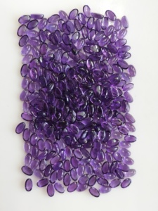 Cabochons ovales d'améthyste africaine naturelle de haute qualité 3x5mm pierres précieuses en vrac coupées à partir de pierres précieuses - Product Image 2