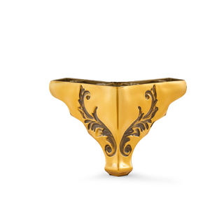 Pieds de meubles en plastique robustes de style ottoman triangulaire traditionnel avec motif feuille pour canapé d'hôtel - Product Image 6